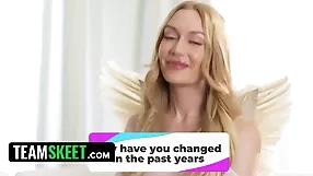 Emma Starletto receives a angel,blonde