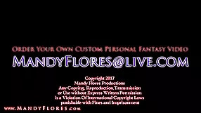 Mandy Flores' steamy videos brunette,cum