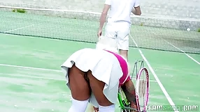 Brandi Bae scores a tennis american,anal