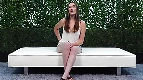 Katrina's private solo show blowjob,brunette