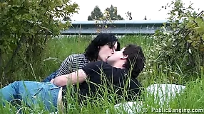 Open-air romance: A dirty love banged,dirty