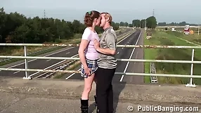 Public sex on the interstate: banged,hardcore