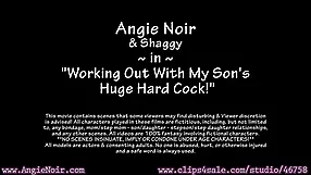 Angie Noir's personal workout fitness,pleasure