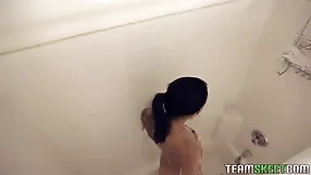Gina Valentina's unexpected ass,bath