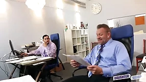 Intense office romance with 4some,boss