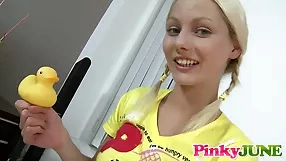Pinky June, a lovely blonde, blonde,cute