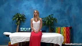 Lacy's erotic massage in the blonde,doggy