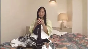 Japanese schoolgirl pleasured asian,cum